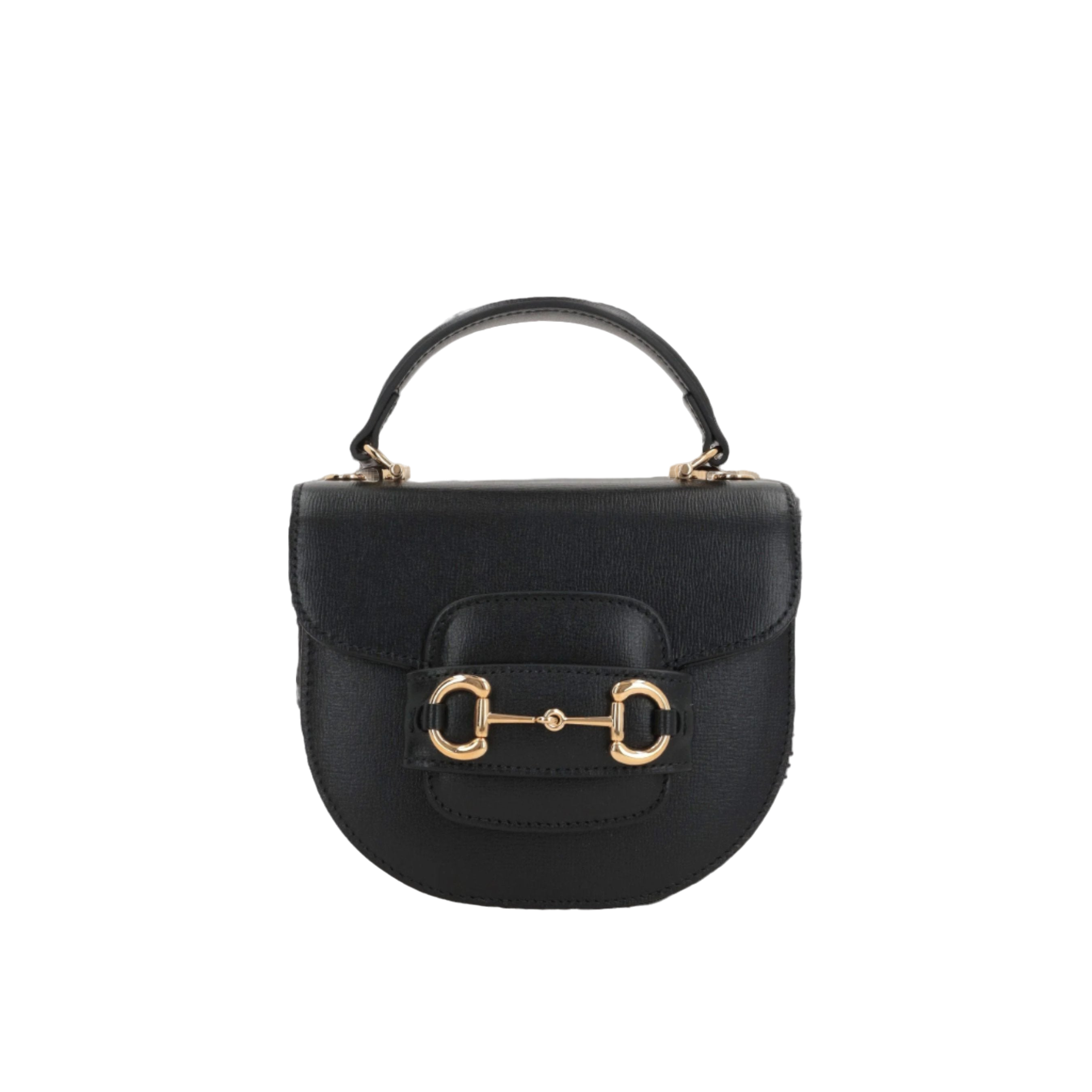 Grainy Leather Horsebit 1955 Mini Handbag-GUCCI-JOHN JULIA