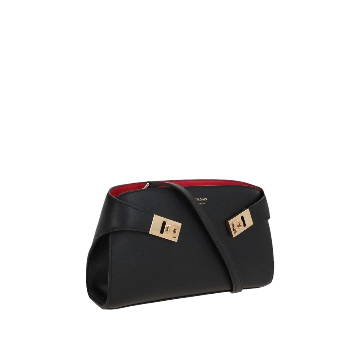 Grainy Leather Hug Crossbody Bag-FERRAGAMO-JOHN JULIA