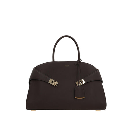 Grainy Leather Hug Medium Handbag-FERRAGAMO-JOHN JULIA