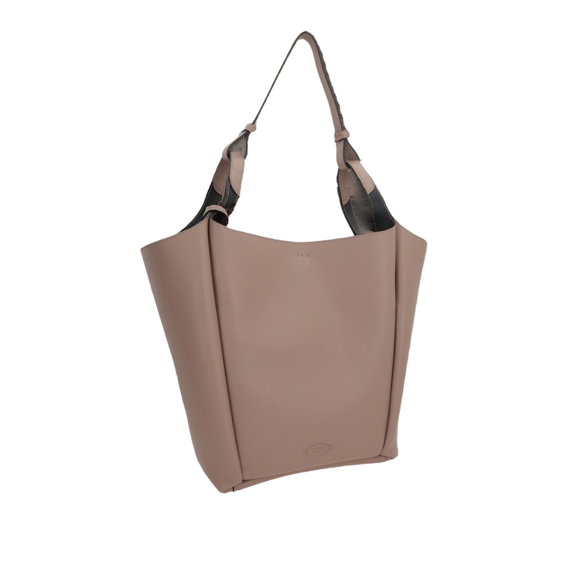 Grainy Leather Medium Bucket Bag-TOD'S-JOHN JULIA