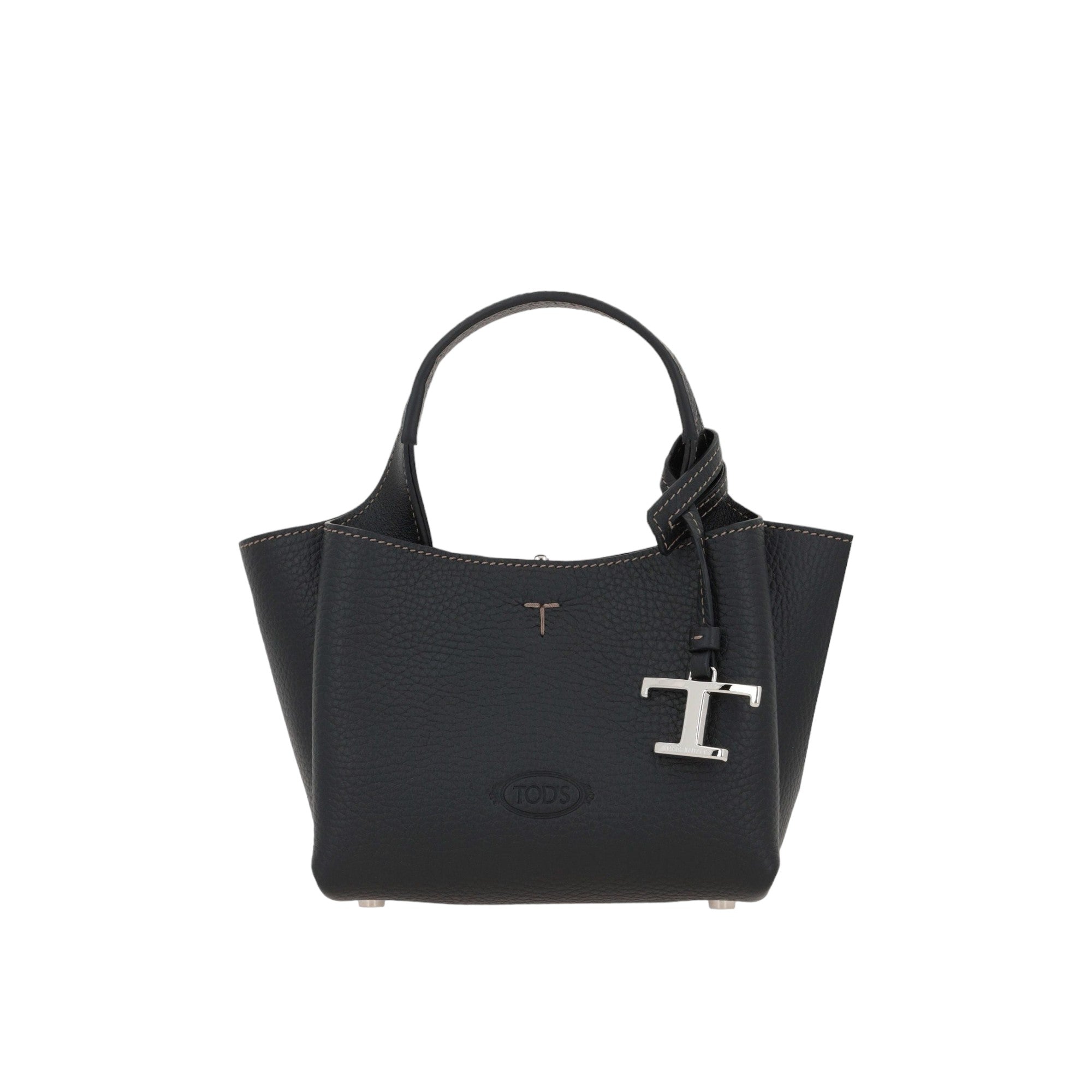 Grainy Leather Micro Tote Bag-TOD'S-JOHN JULIA