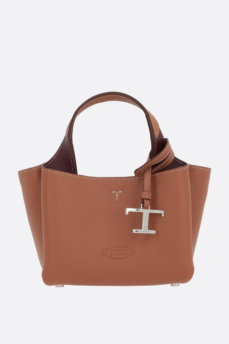 TOD'S-Grainy Leather Micro Tote Bag-JOHN JULIA