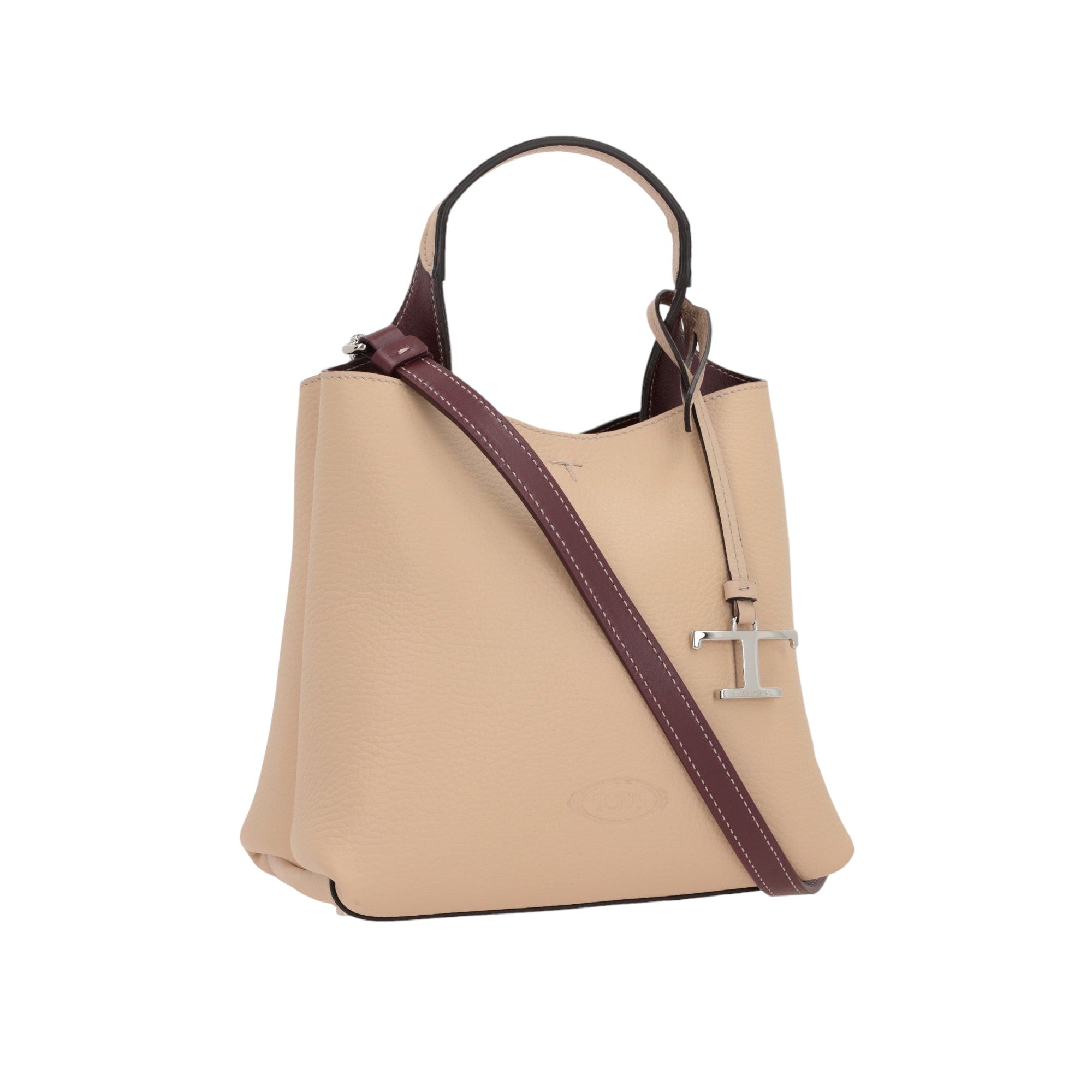 Grainy Leather Mini Handbag-TOD'S-JOHN JULIA