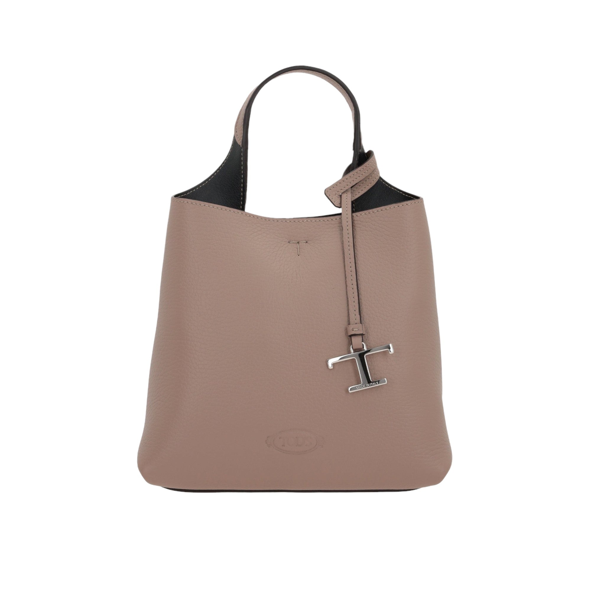 Grainy Leather Mini Handbag-TOD'S-JOHN JULIA