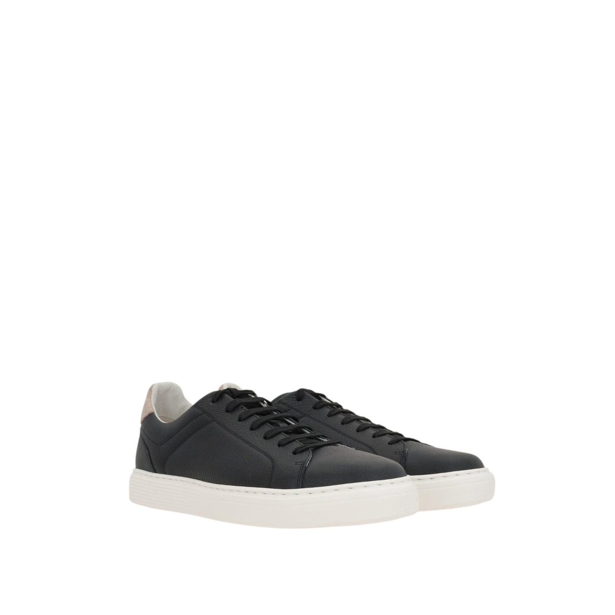 Grainy Leather Sneakers-BRUNELLO CUCINELLI-JOHN JULIA