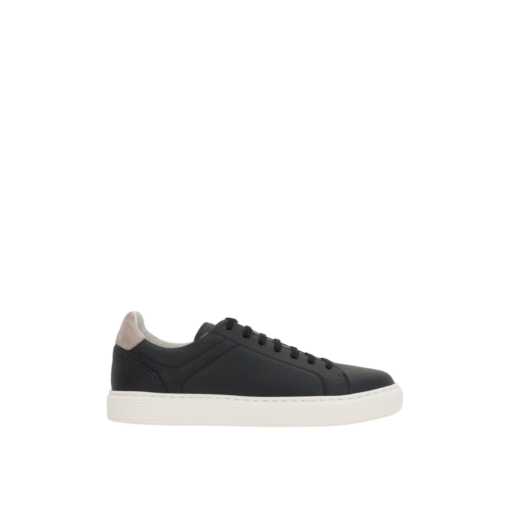 Grainy Leather Sneakers-BRUNELLO CUCINELLI-JOHN JULIA