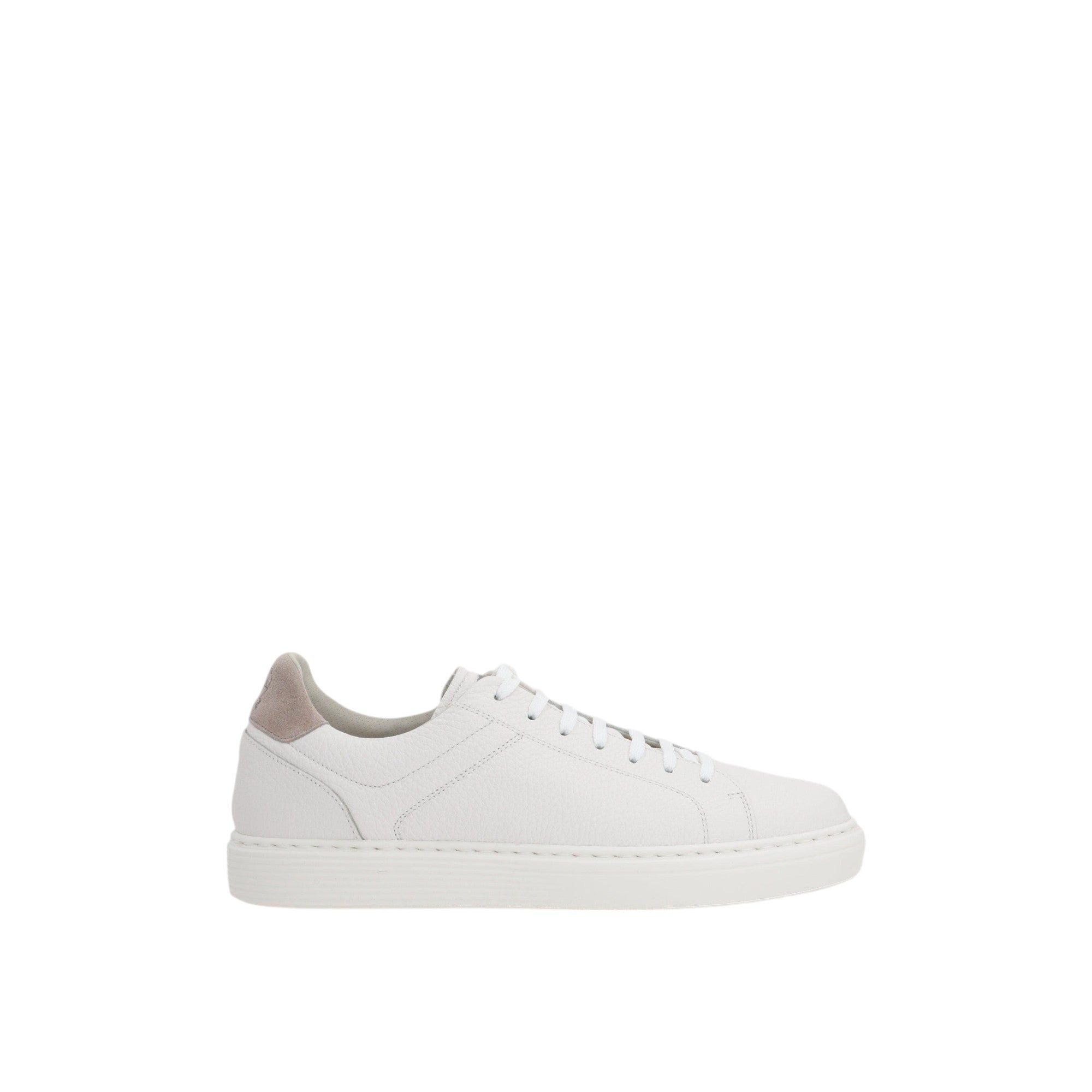 Grainy Leather Sneakers-BRUNELLO CUCINELLI-JOHN JULIA