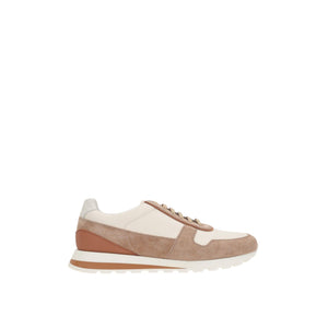 Grainy Leather Suede Sneakers-BRUNELLO CUCINELLI-JOHN JULIA