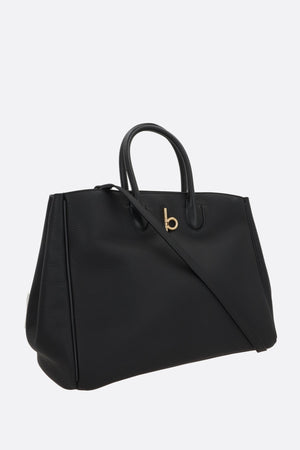 Grainy Leather Tote Bag-BURBERRY-JOHN JULIA