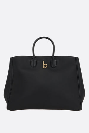 Grainy Leather Tote Bag-BURBERRY-JOHN JULIA