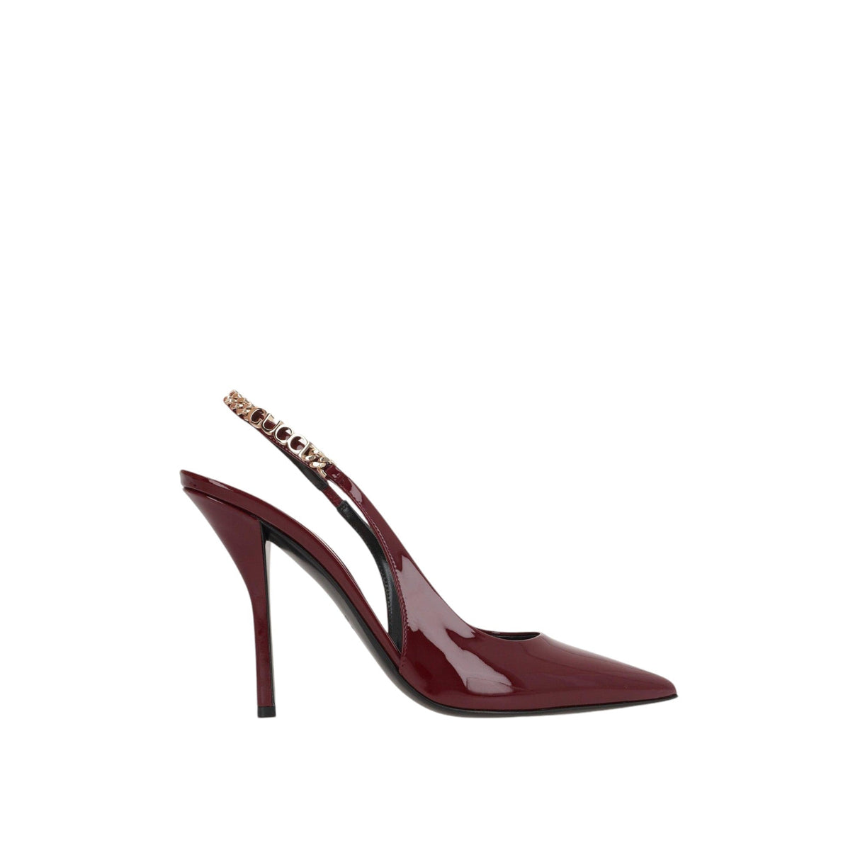 Gucci Signoria Patent Leather Slingbacks-GUCCI-JOHN JULIA