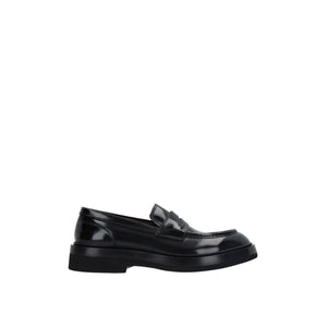 Gunder Polished Leather Loafers-SANTONI-JOHN JULIA