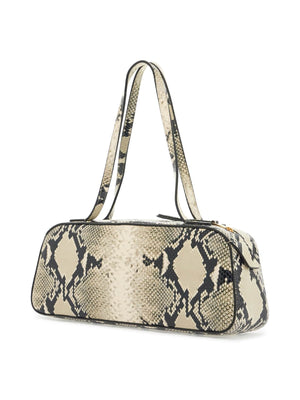 Simona Python Leather Shoulder Bag-KHAITE-JOHN JULIA