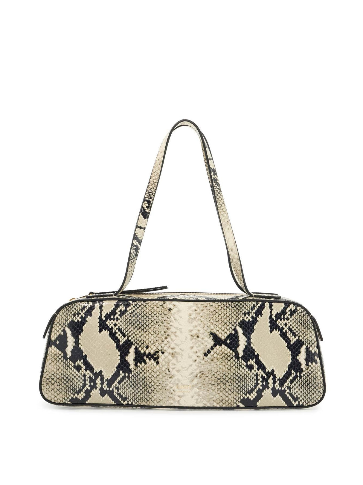 Simona Python Leather Shoulder Bag-KHAITE-JOHN JULIA