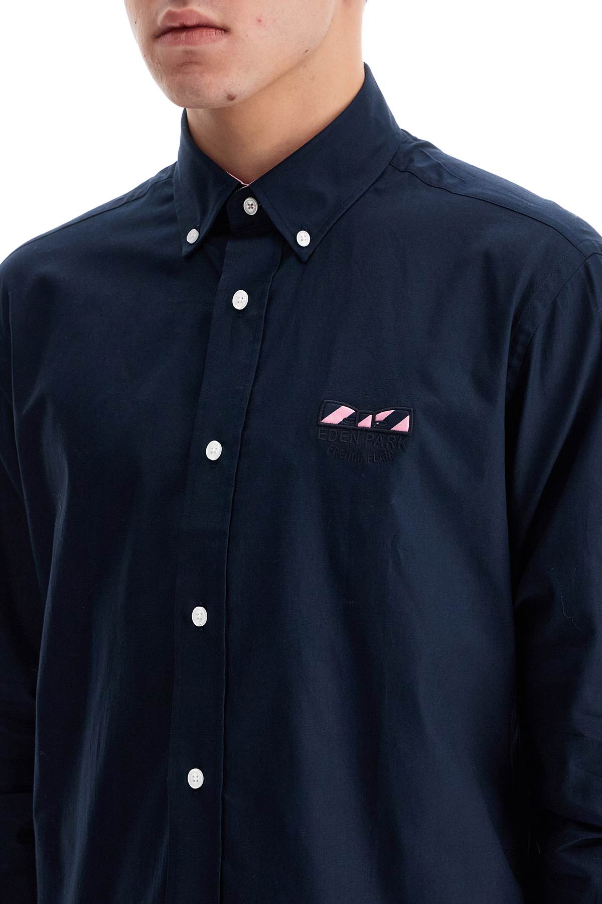 Oxford Shirt With Butterfly Embroidery