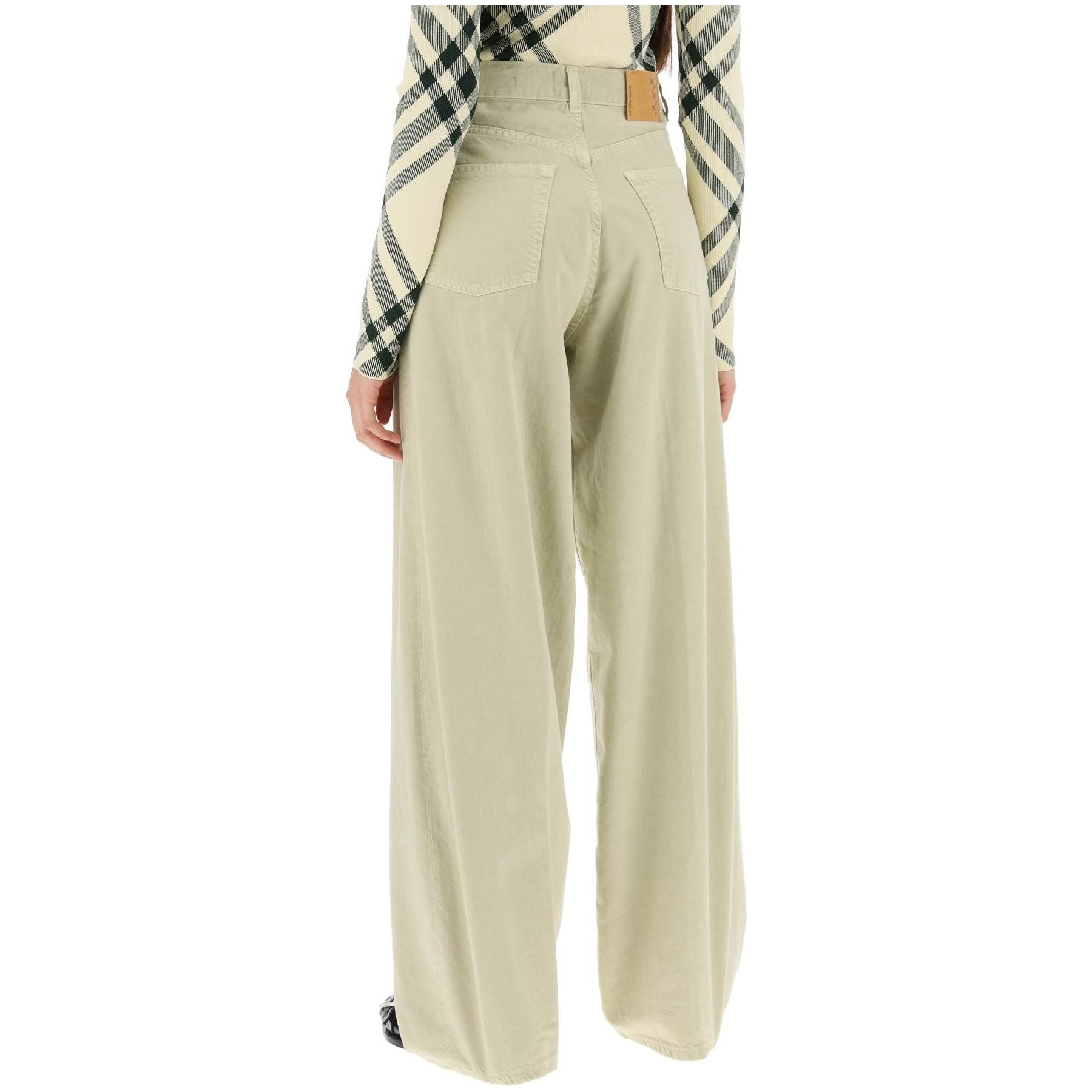 Bethany Wide-Leg Cotton Trousers