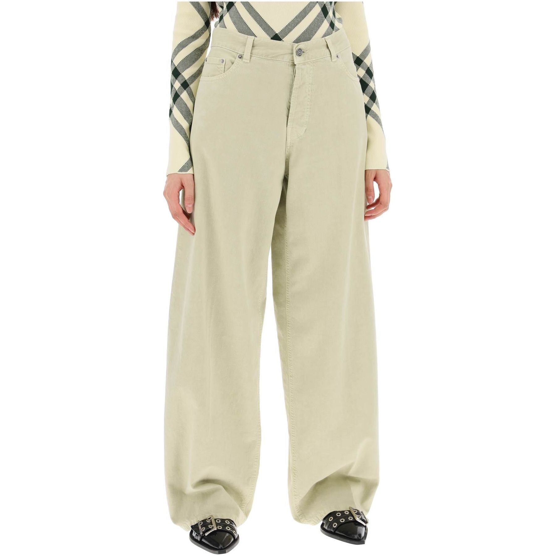 Bethany Wide-Leg Cotton Trousers