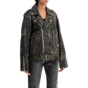 Lees Faux Leather Biker Jacket With