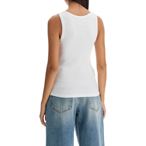 Ribbed Sleeveless Top With