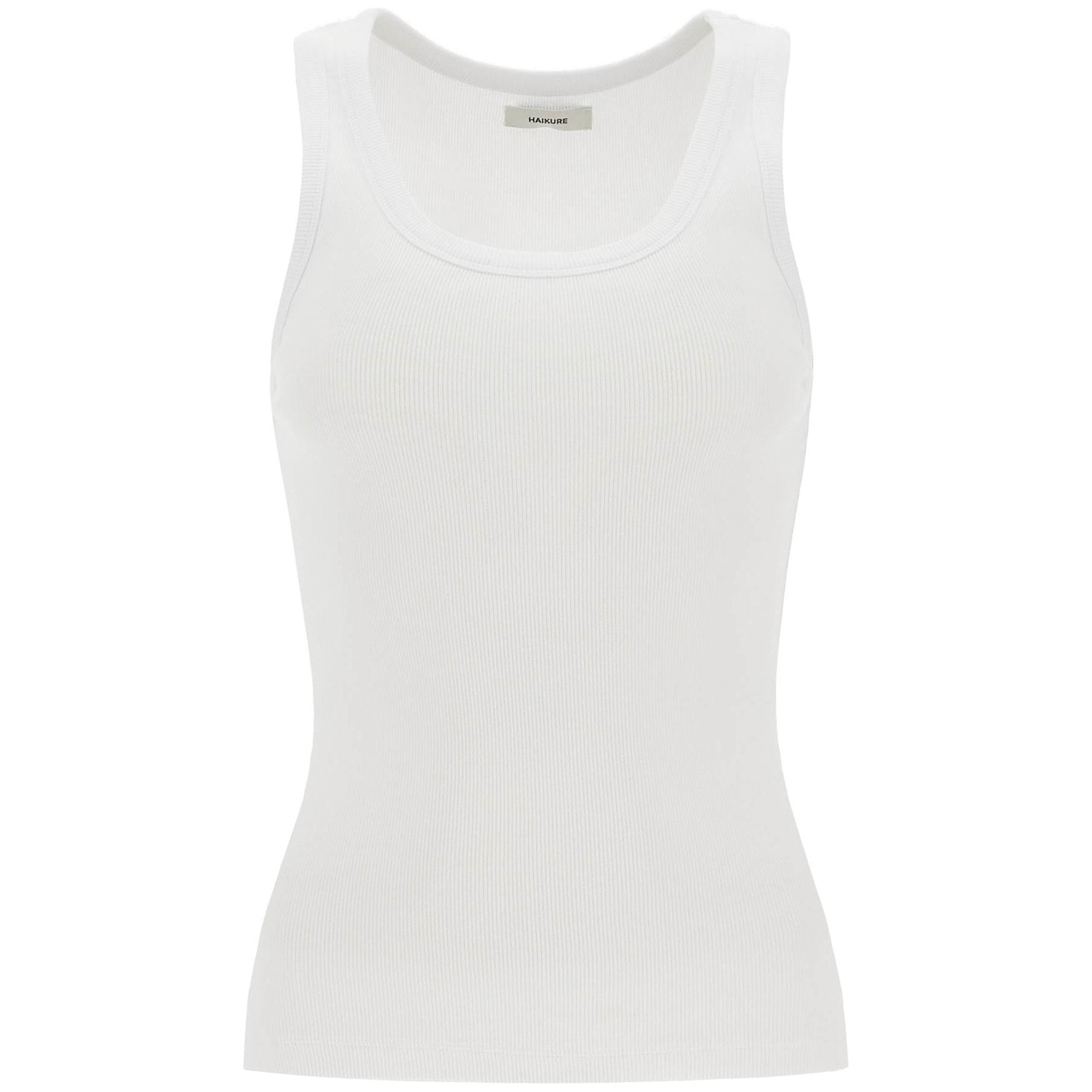 Ribbed Sleeveless Top With