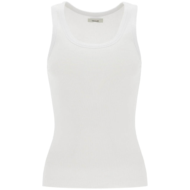 Ribbed Sleeveless Top With