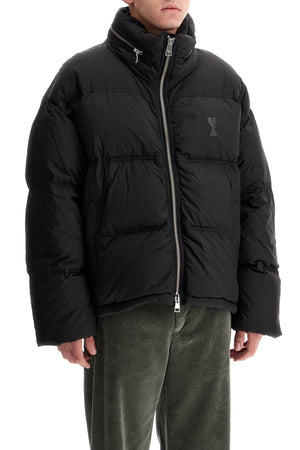 Down Jacket With Logo Patch