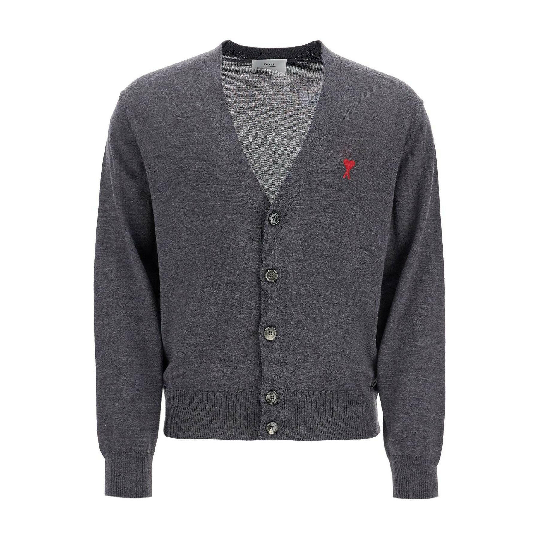 Ami de Couer Classic Merino Wool Cardigan.