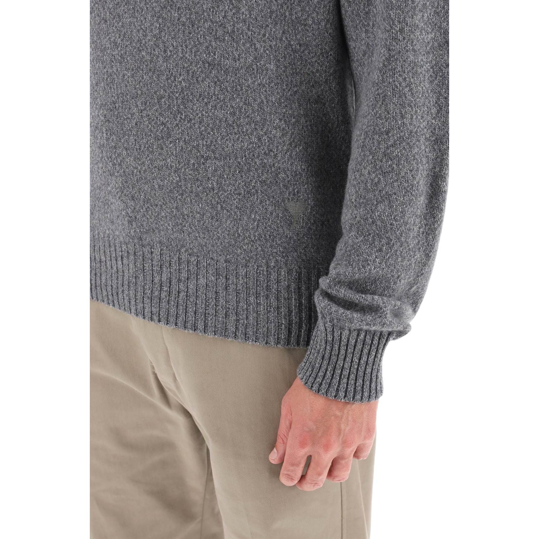 Melange Cashmere-Wool Sweater
