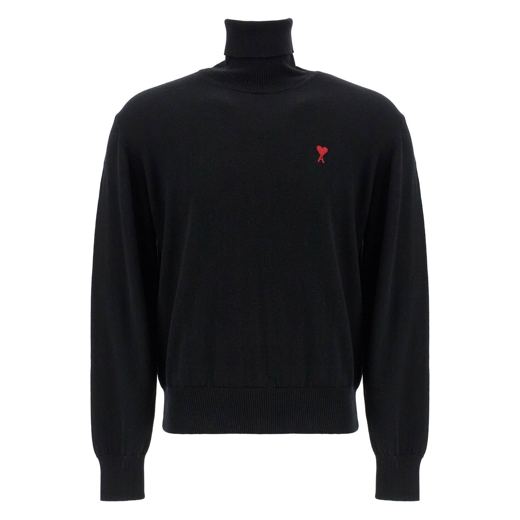 AMI ALEXANDRE MATTIUSSIAMI ALEXANDRE MATTIUSSI-High Neck Merino Wool Pullover Sweater -JOHN JULIA.