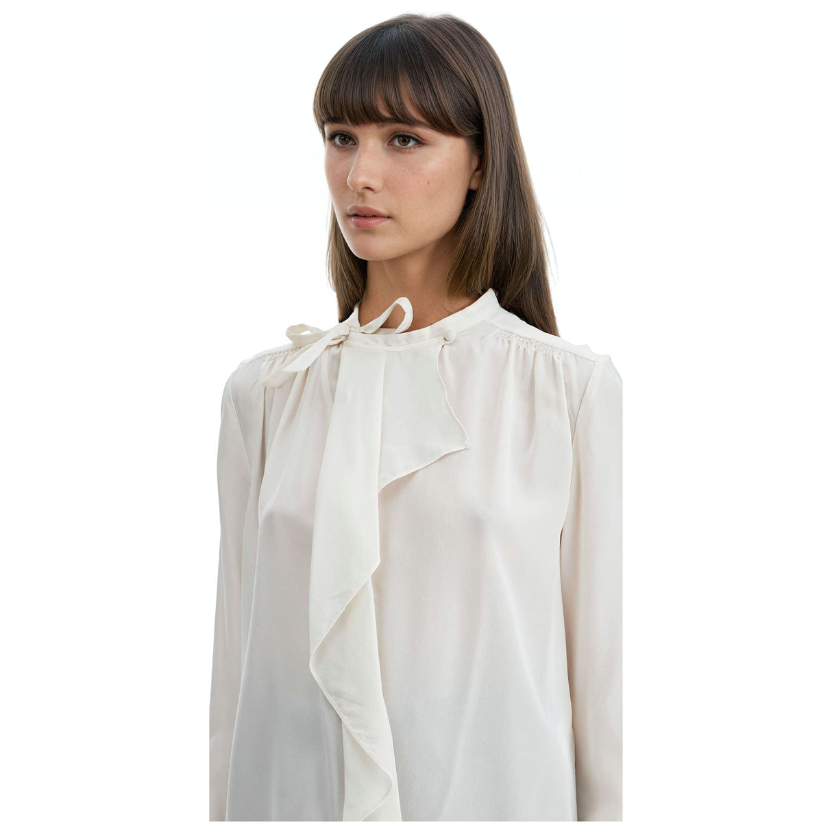 ISABEL MARANT-Utah Ruffled Silk Crêpe Blouse -JOHN JULIA.