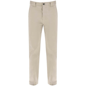 Cotton Satin Chino Pants AMI ALEXANDRE MATIUSSI JOHN JULIA.