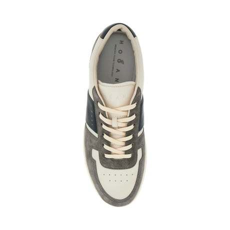 HOGAN-Smooth And Suede Leather H Tv Sneakers. -JOHN JULIA.