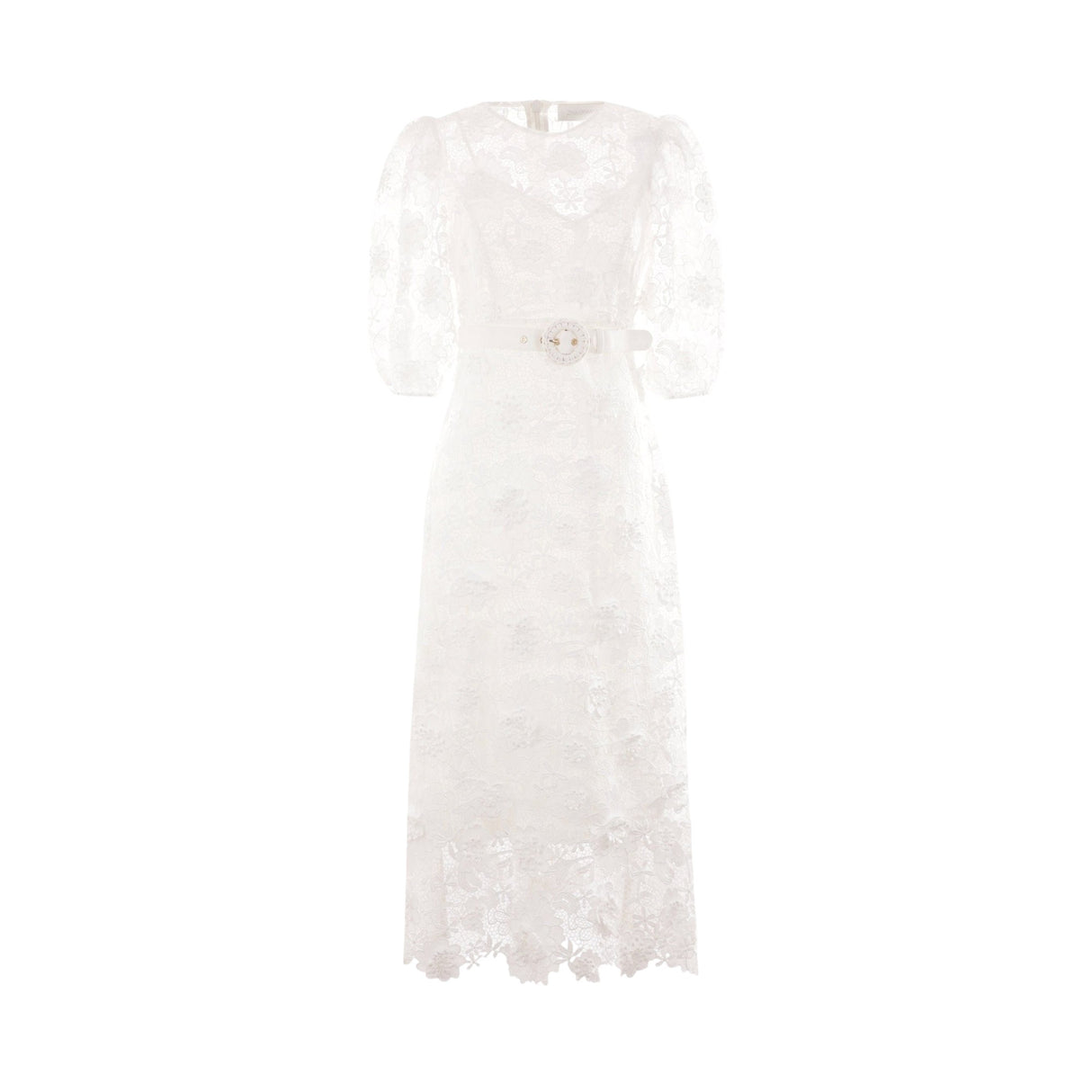 Halliday Flower Lace Dress-ZIMMERMANN-JOHN JULIA