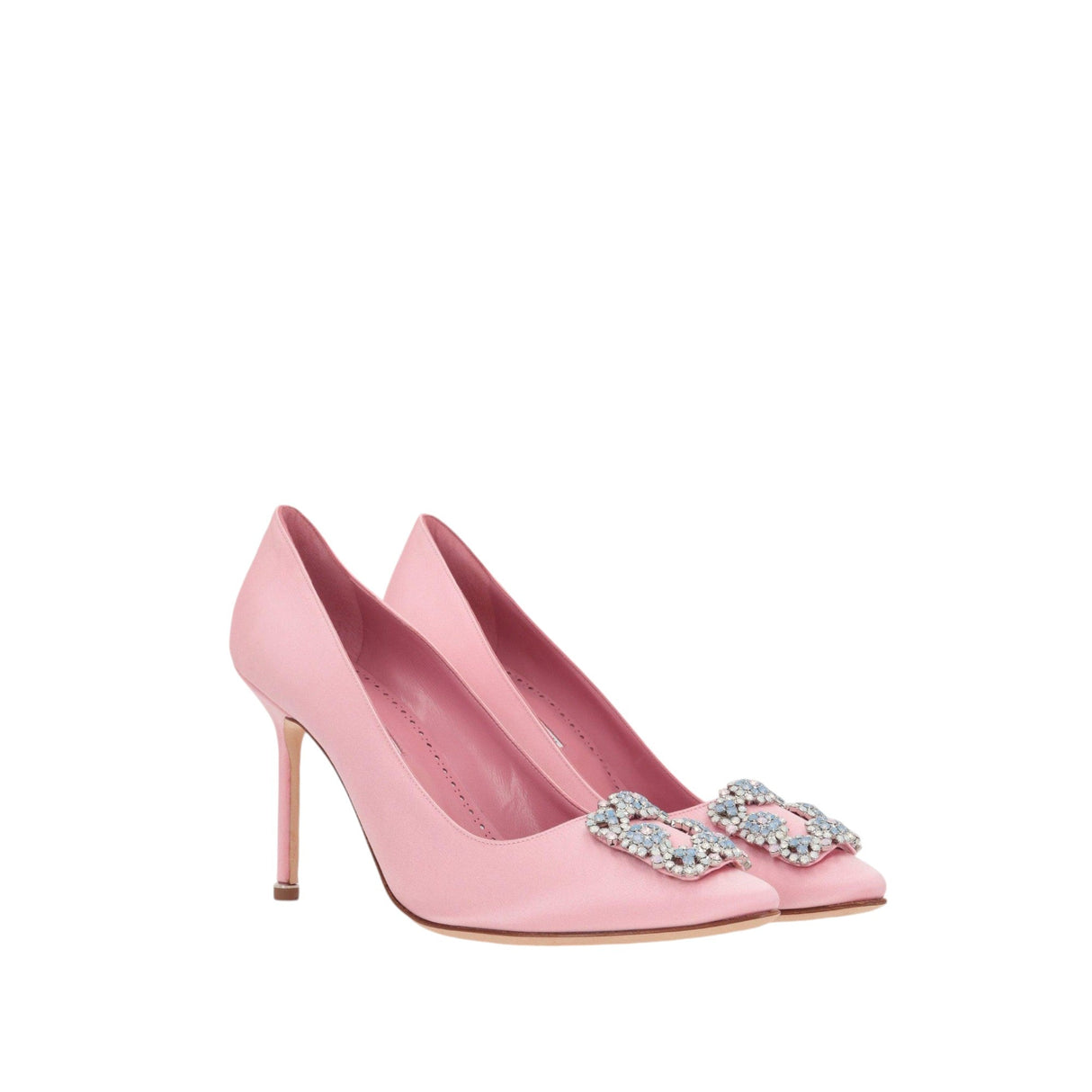 Hangisi Satin Pumps-MANOLO BLAHNIK-JOHN JULIA