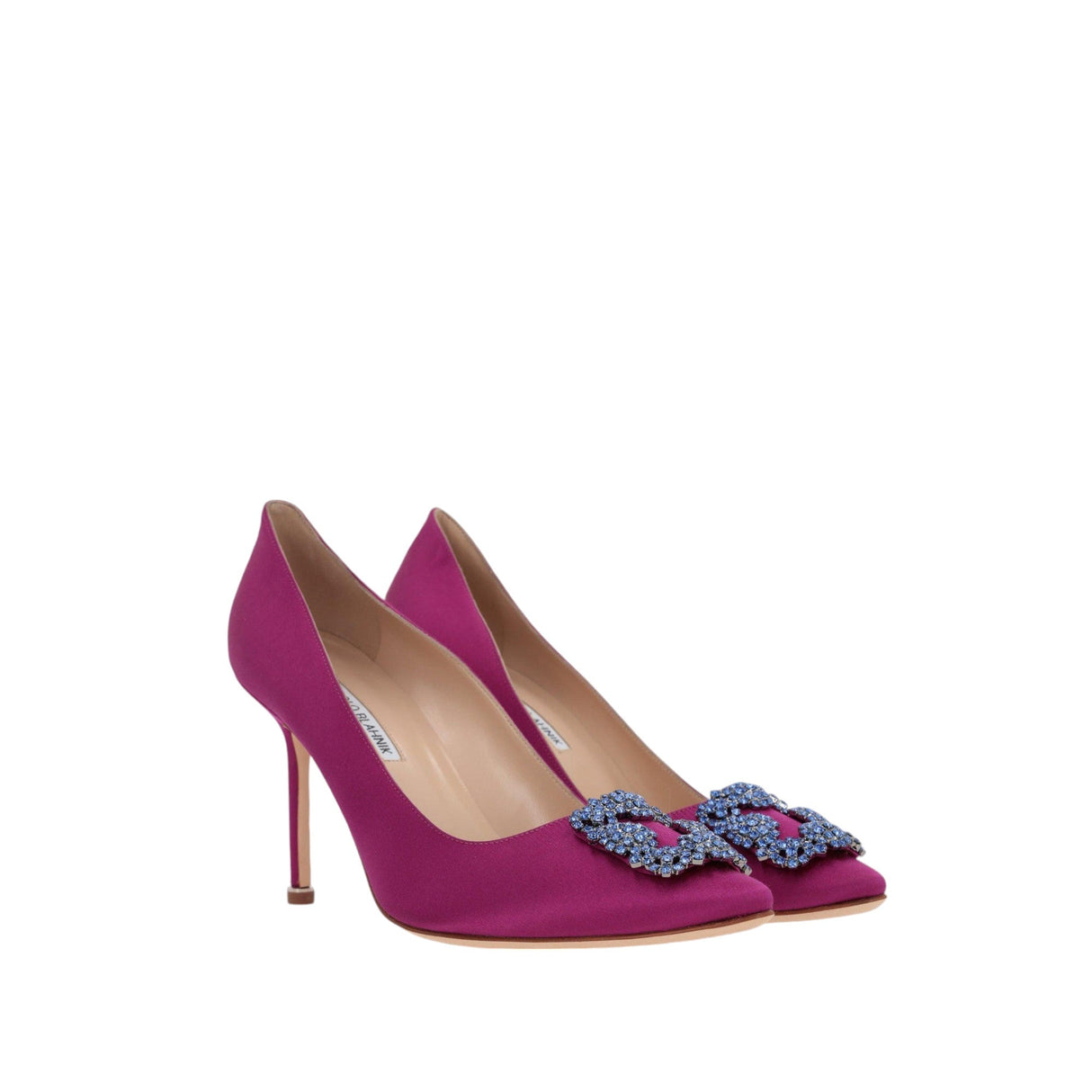 Hangisi Satin Pumps-MANOLO BLAHNIK-JOHN JULIA