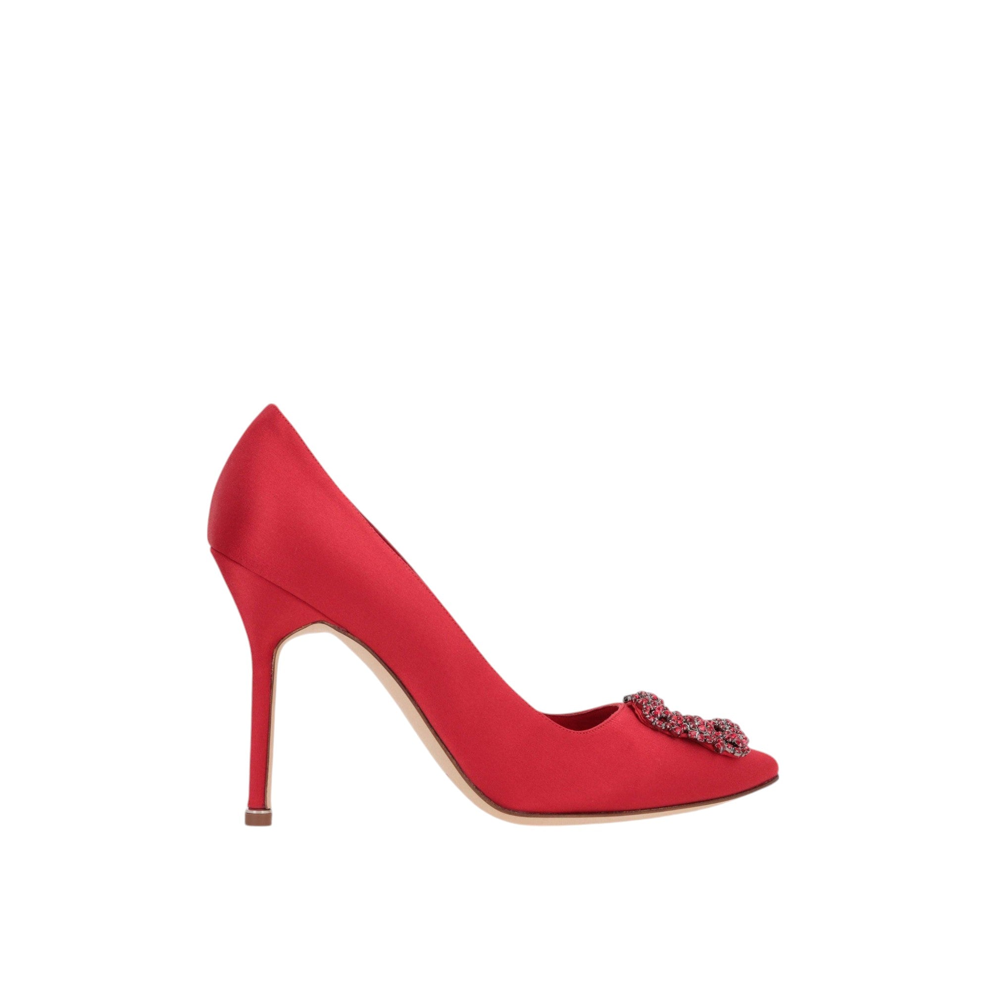 Hangisi Satin Pumps-MANOLO BLAHNIK-JOHN JULIA