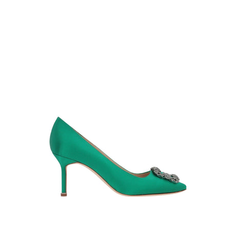 Hangisi Satin Pumps-MANOLO BLAHNIK-JOHN JULIA