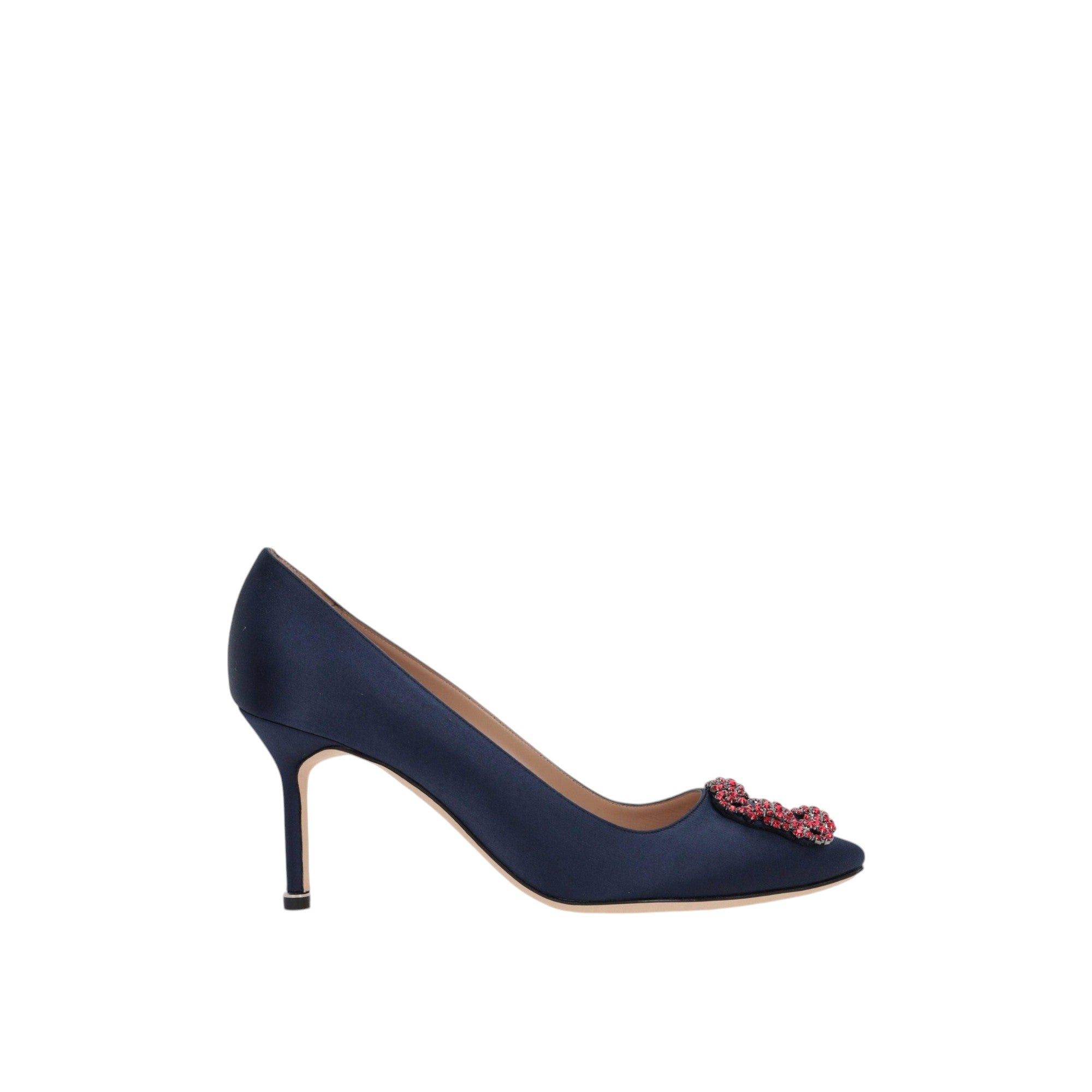 Hangisi Satin Pumps-MANOLO BLAHNIK-JOHN JULIA