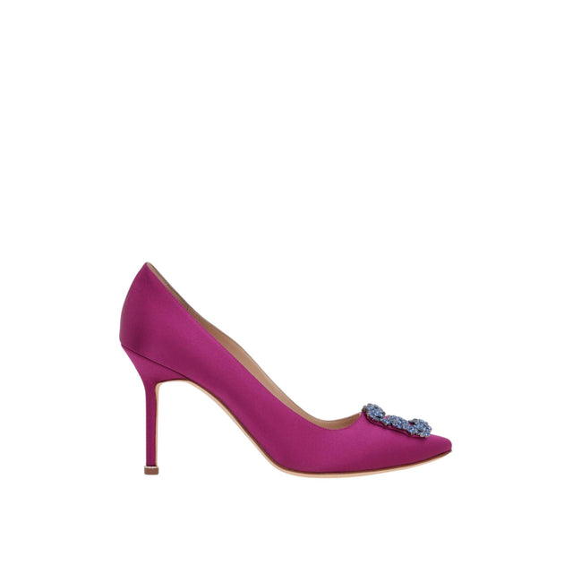 Hangisi Satin Pumps-MANOLO BLAHNIK-JOHN JULIA