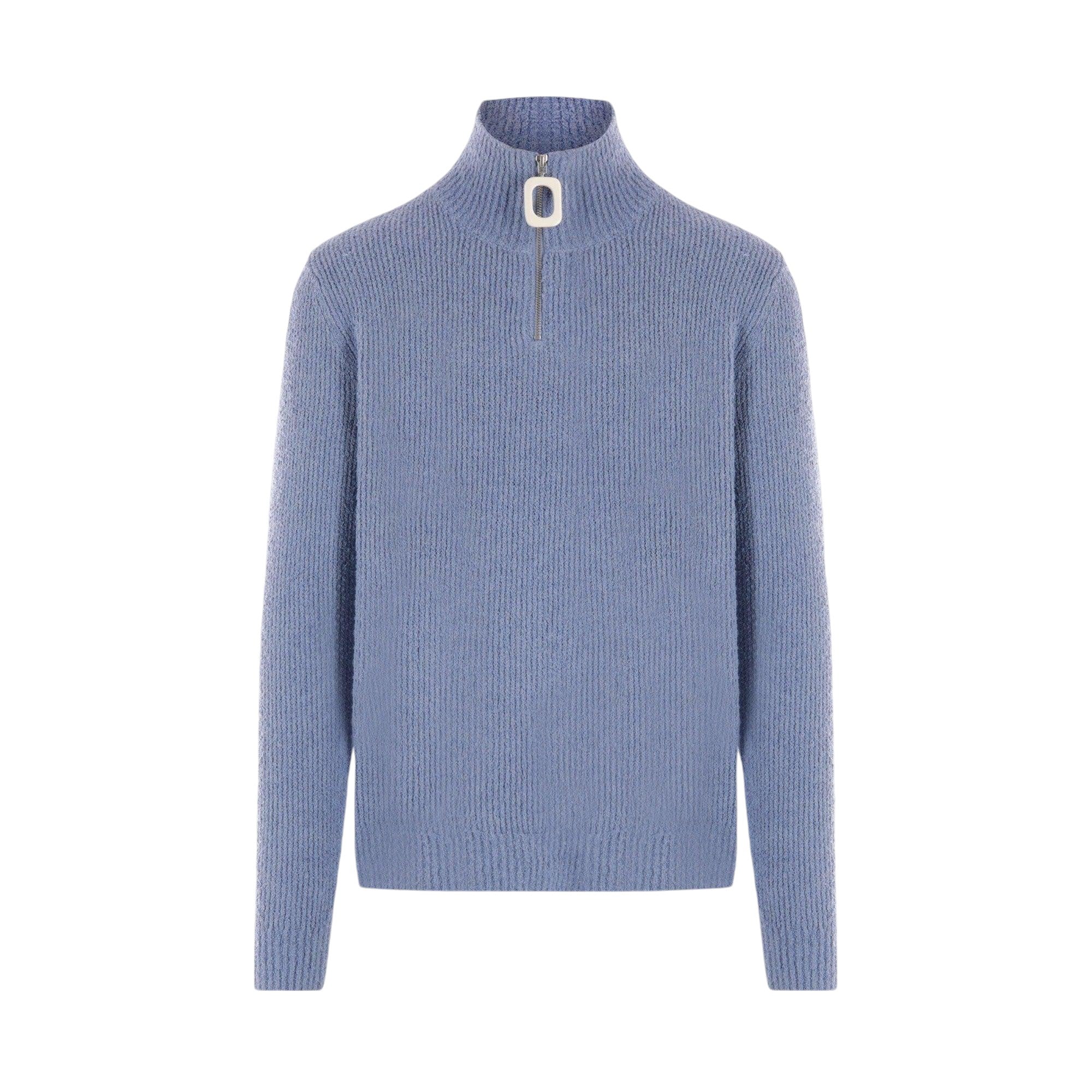 Henley Bouclé Half-zip Sweater-JW ANDERSON-JOHN JULIA