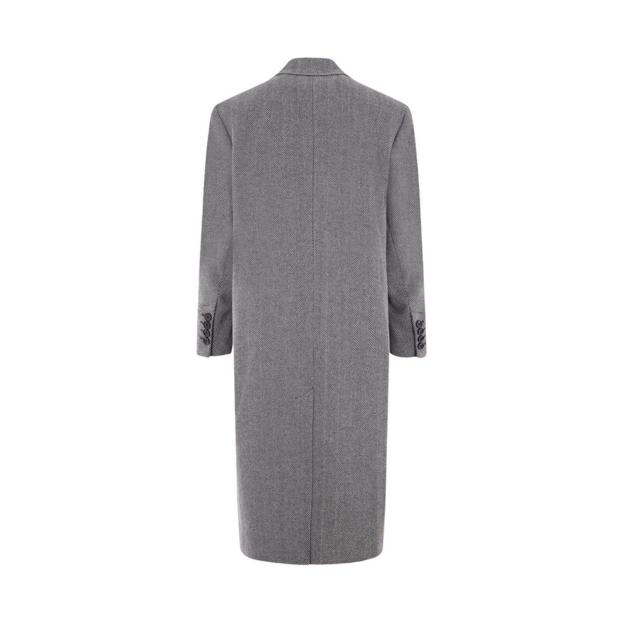 Herringbone Wool Blend Coat-AMI PARIS-JOHN JULIA