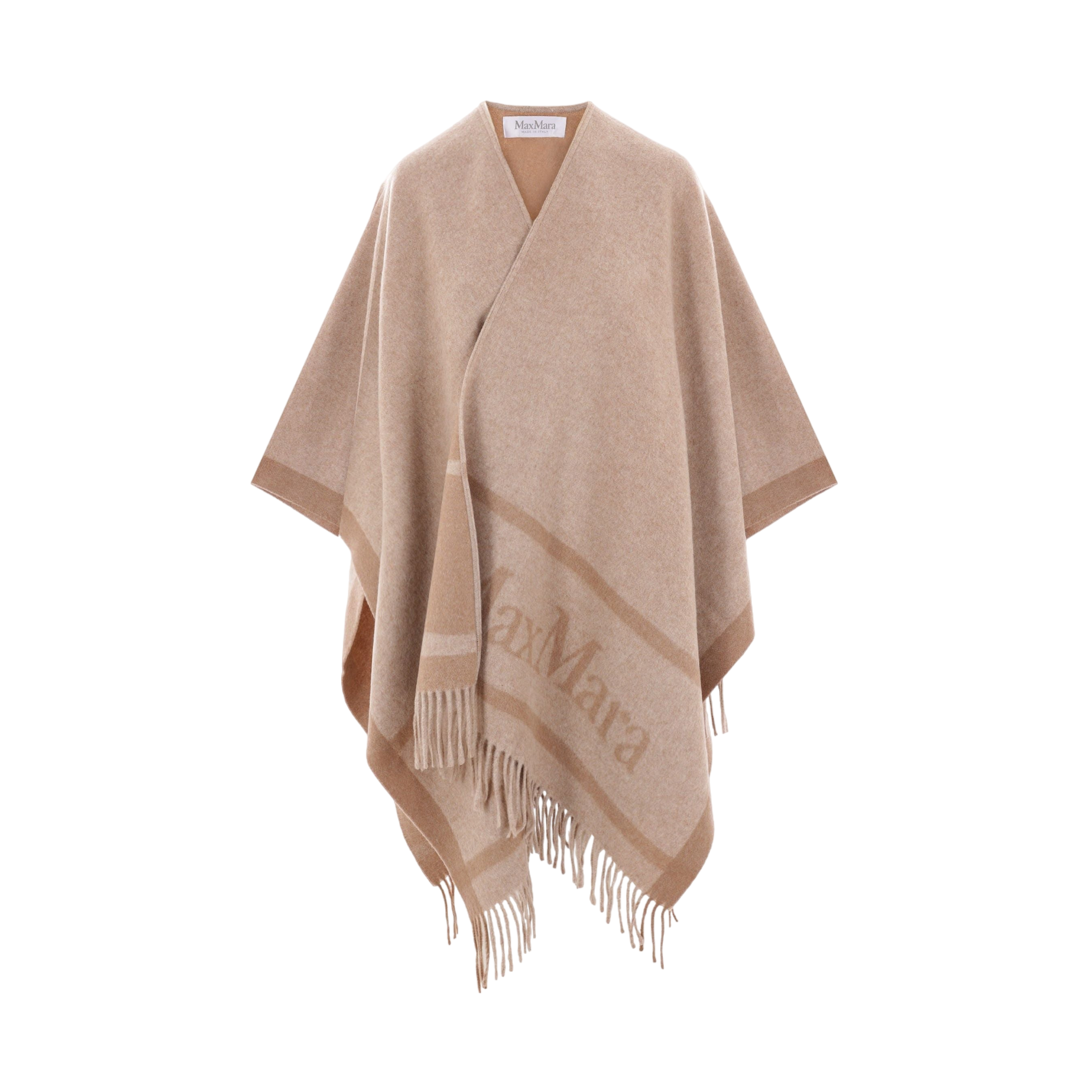 Hilde Wool Poncho-MAX MARA-JOHN JULIA