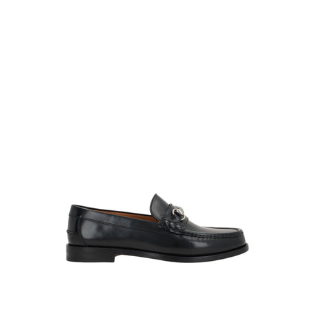 Horsebit Brushed Leather Loafers-GUCCI-JOHN JULIA