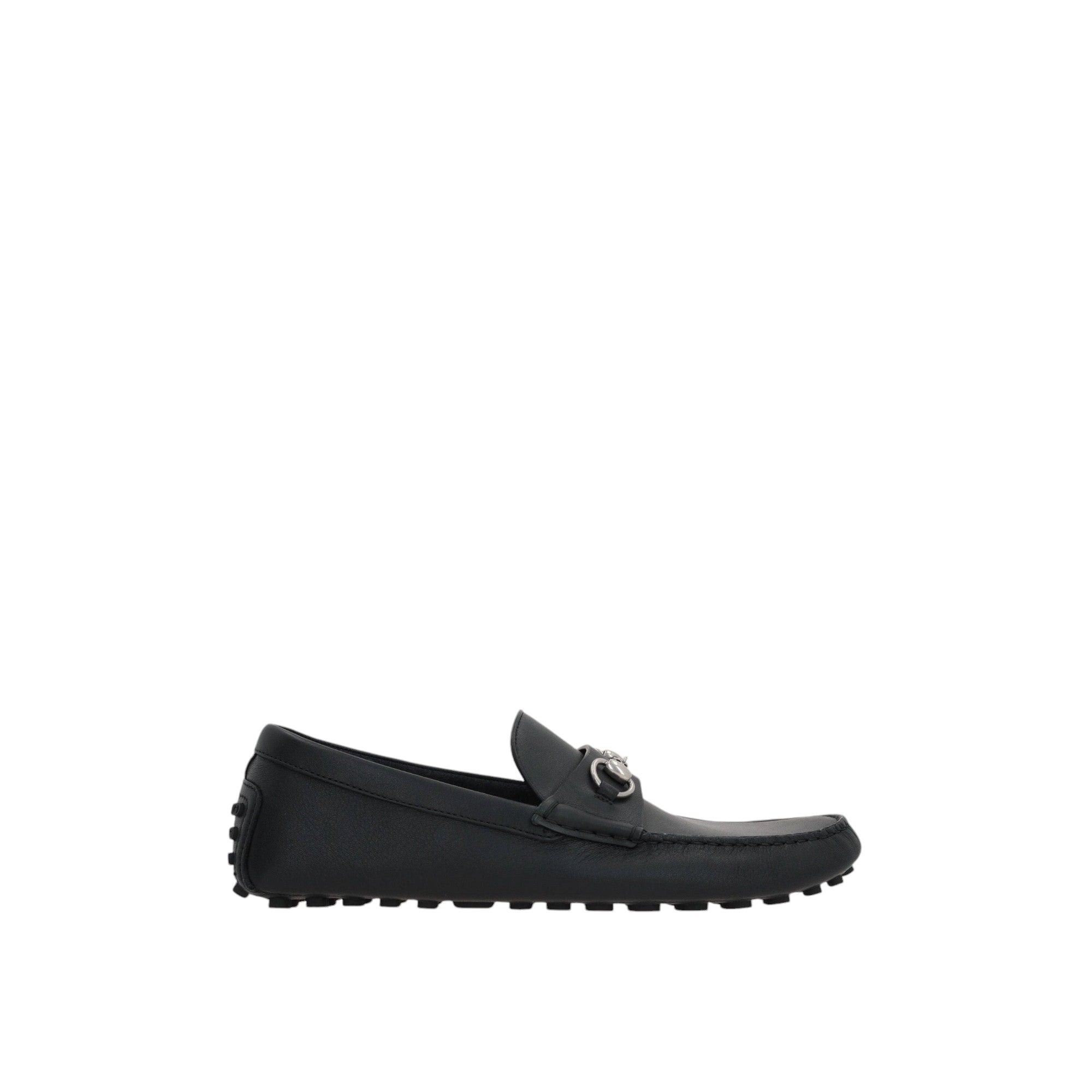 Horsebit Leather Driver Loafers-GUCCI-JOHN JULIA