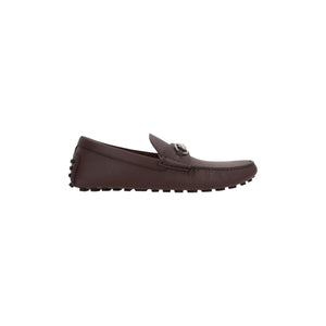 Horsebit Leather Driver Loafers-GUCCI-JOHN JULIA