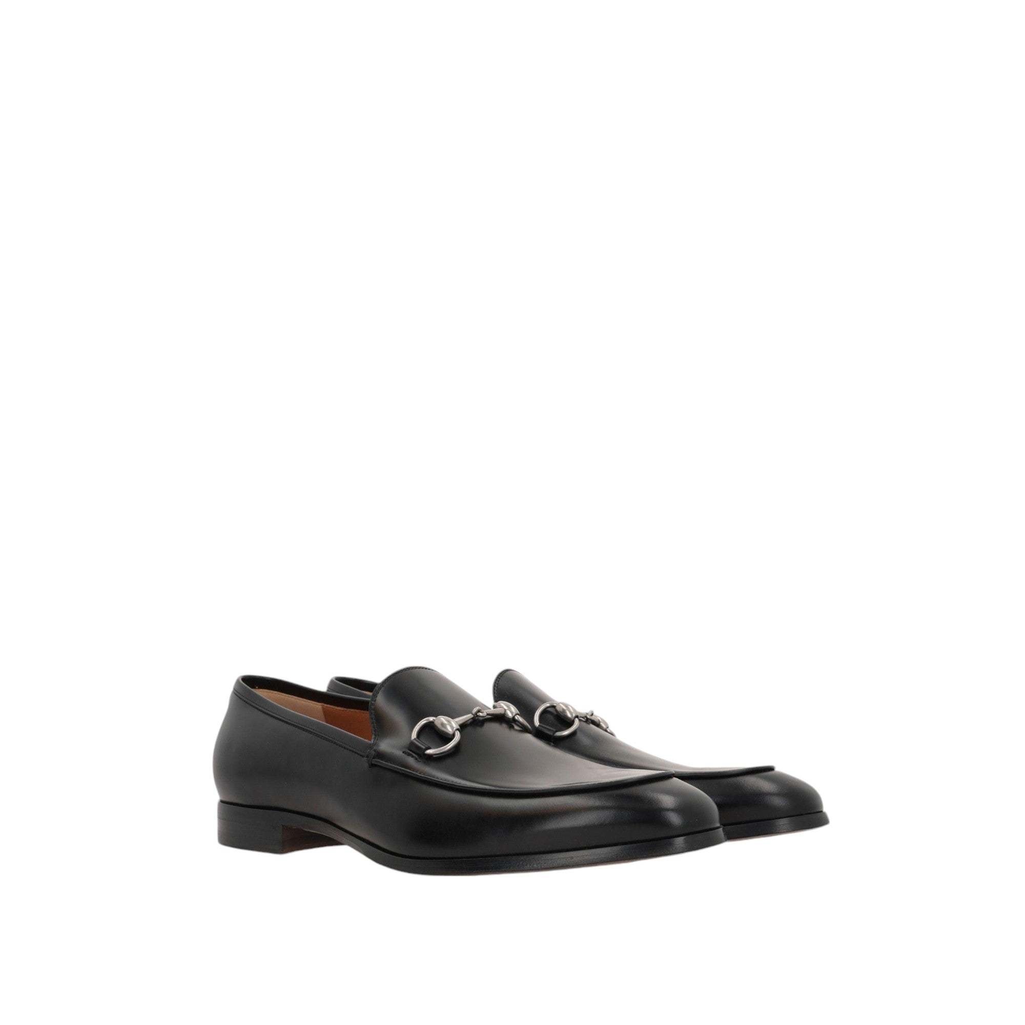 Horsebit Leather Loafers-GUCCI-JOHN JULIA