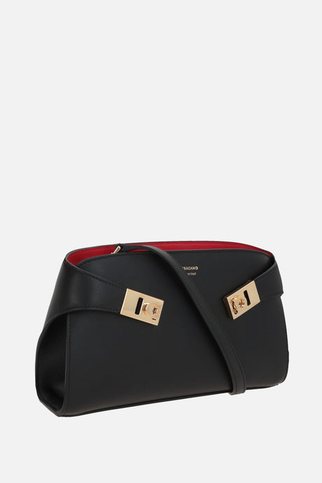 Hug Grainy Leather Crossbody Bag-FERRAGAMO-JOHN JULIA