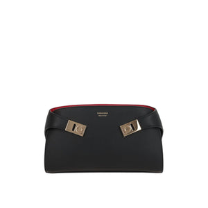 Hug Grainy Leather Crossbody Bag-FERRAGAMO-JOHN JULIA