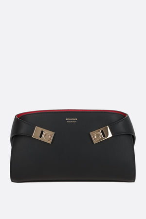 Hug Grainy Leather Crossbody Bag-FERRAGAMO-JOHN JULIA