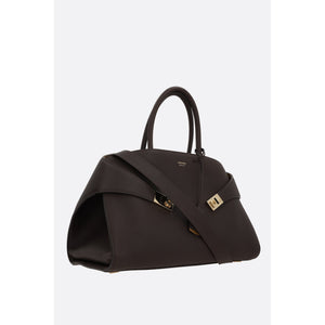 Hug Medium Grainy Leather Handbag-FERRAGAMO-JOHN JULIA